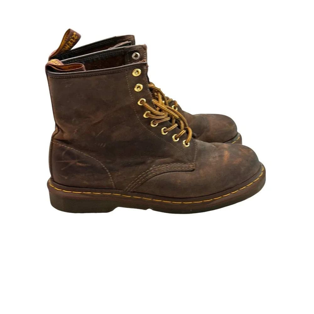 Dr. Martens 1460 Crazy Horse Leather Boots Brown Mens 10 11822203